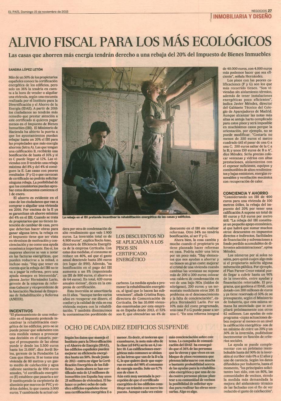 El País Domingo 15 de Noviembre