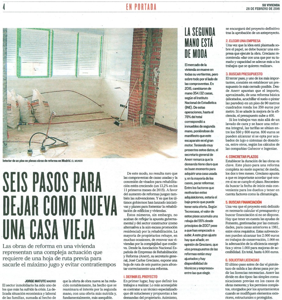 El mundo 26 Febrero 2016