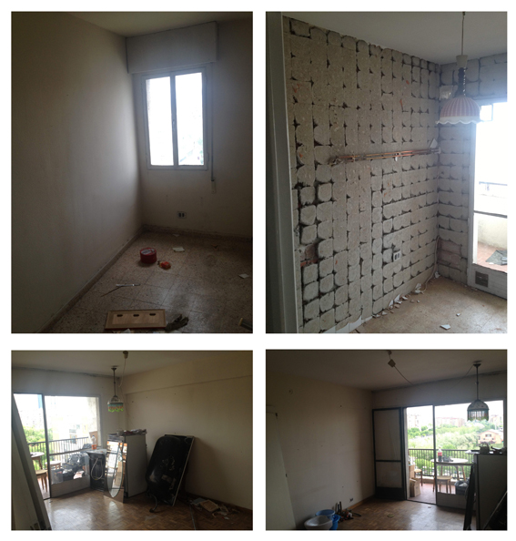 estado inicial de vivienda para reformar en barrio del Pilar