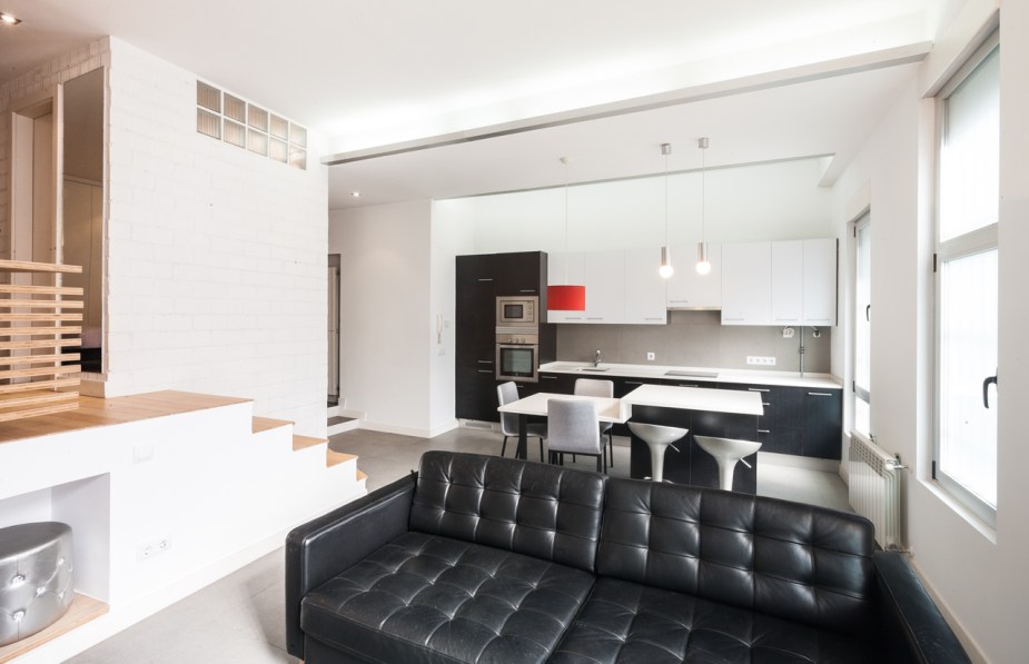 Loft Cocina vista General desde el salón