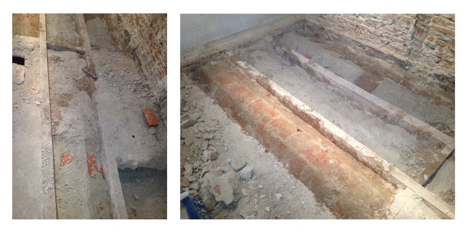 Vaciando entrevigado en rehabilitación de forjado de madera en reforma integral