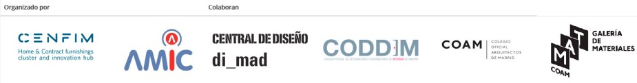 logos Cenfim Amic Central de Diseño Coddim Coam y Galería de MAteriales organizadores y colaboradores de Interihotel Madrid.jpg